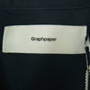 GRAPHPAPER グラフペーパー 23SS GM231-50199B Oversized Box Shirt オーバーサイズ ボックス 長袖 シャツ ネイビー系【中古】