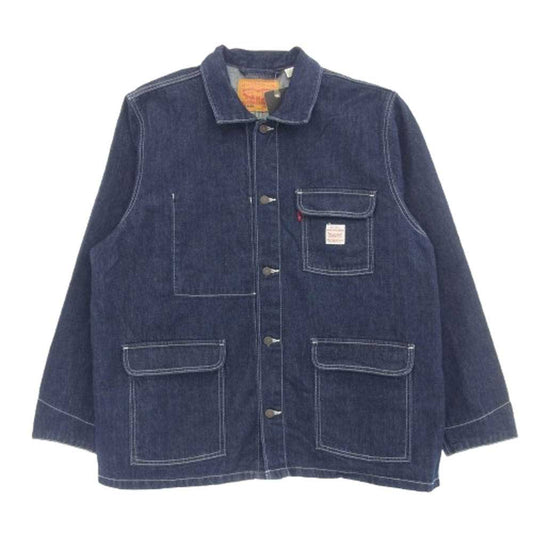 Levi's リーバイス A07440005 WORKWEAR BROADWAY ワークウェア ブロードウェイ エンジニアコート デニムジャケット カバーオール インディゴブルー系 XL【極上美品】【中古】