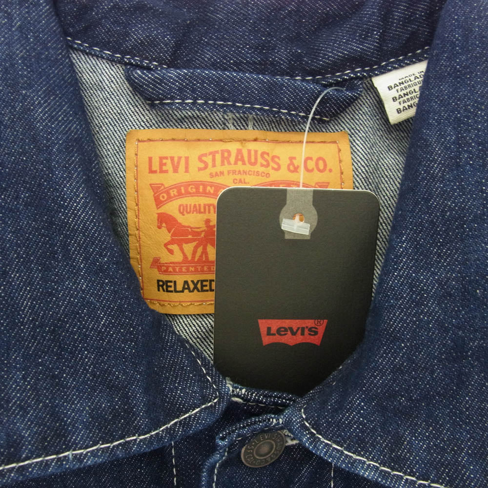 Levi's リーバイス A07440005 WORKWEAR BROADWAY ワークウェア ブロードウェイ エンジニアコート デニムジャケット カバーオール インディゴブルー系 XL【極上美品】【中古】