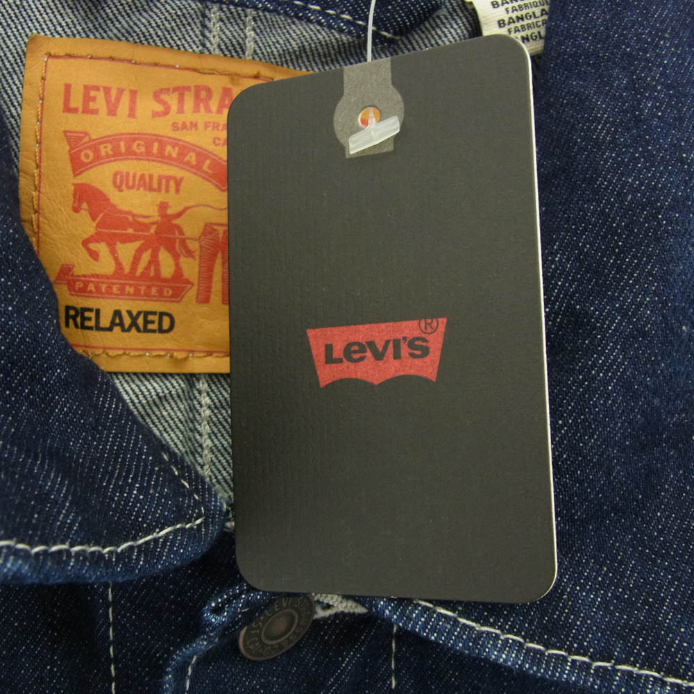 Levi's リーバイス A07440005 WORKWEAR BROADWAY ワークウェア ブロードウェイ エンジニアコート デニムジャケット カバーオール インディゴブルー系 XL【極上美品】【中古】