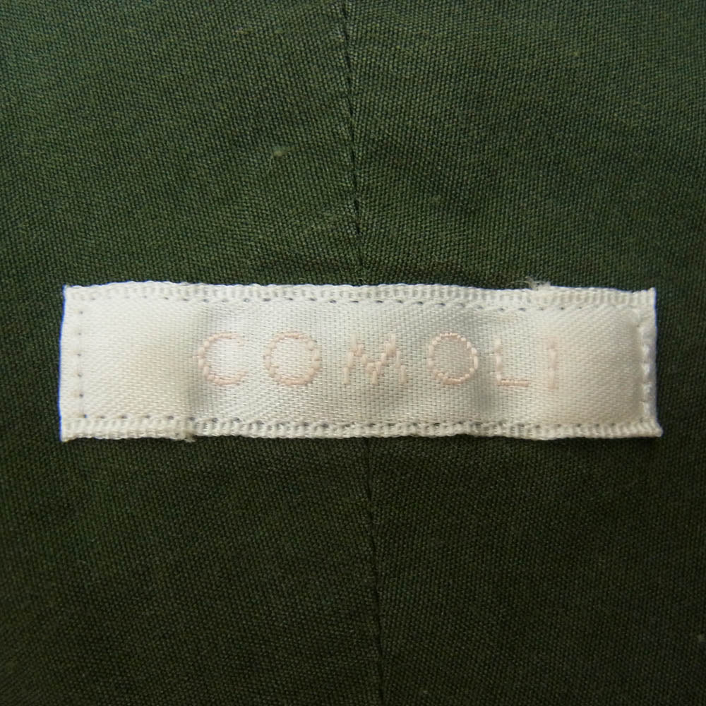 COMOLI コモリ 16SS I01-02001 長袖 コモリシャツ グリーン系 1【中古】