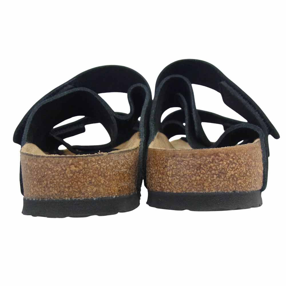 BIRKENSTOCK ビルケンシュトック UJI ウジ ヌバック スエードレザー サンダル ブラック系 41【中古】