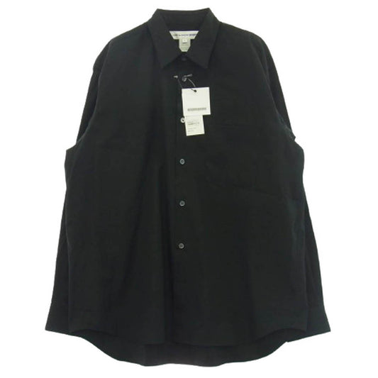COMME des GARCONS コムデギャルソン CDGS1PL SHIRT FOREVER シャツ フォーエバー Wide Fit Cotton Shirt ワイドフィット コットン 長袖 シャツ ブラック系 S【新古品】【未使用】【中古】