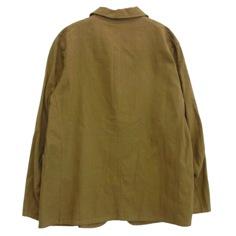 COMOLI コモリ R01-01002 Salvatore Piccolo サルヴァトーレピッコロ コットンリネン テーラードジャケット ライトブラウン系 44【極上美品】【中古】