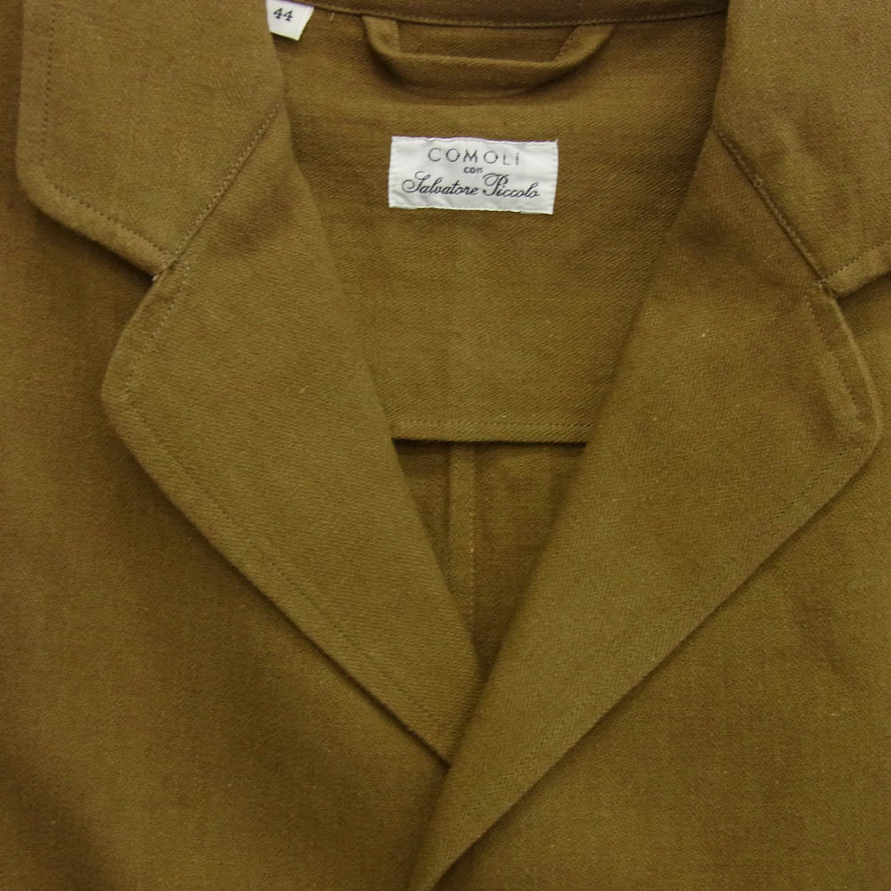 COMOLI コモリ R01-01002 Salvatore Piccolo サルヴァトーレピッコロ コットンリネン テーラードジャケット ライトブラウン系 44【極上美品】【中古】