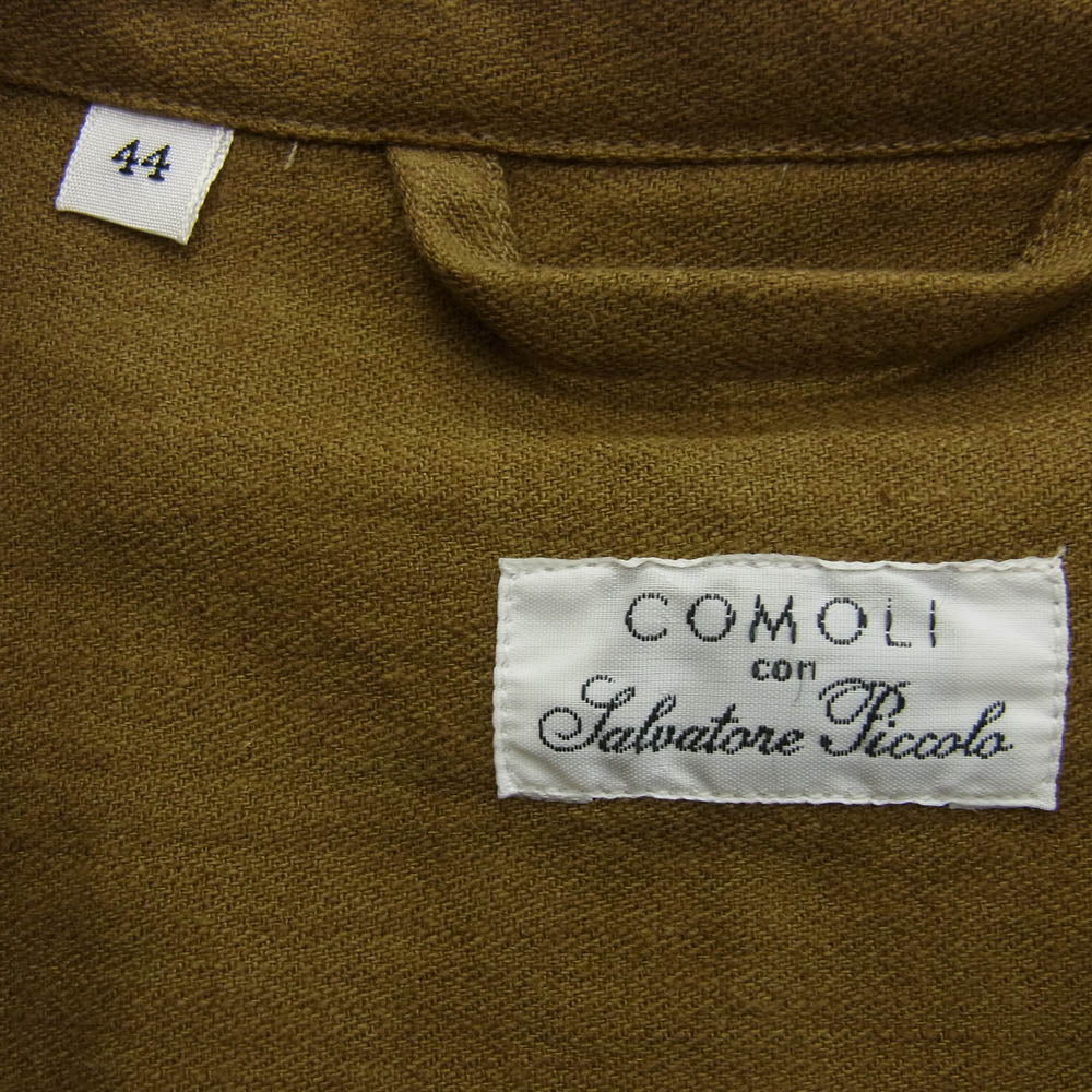 COMOLI コモリ R01-01002 Salvatore Piccolo サルヴァトーレピッコロ コットンリネン テーラードジャケット ライトブラウン系 44【極上美品】【中古】