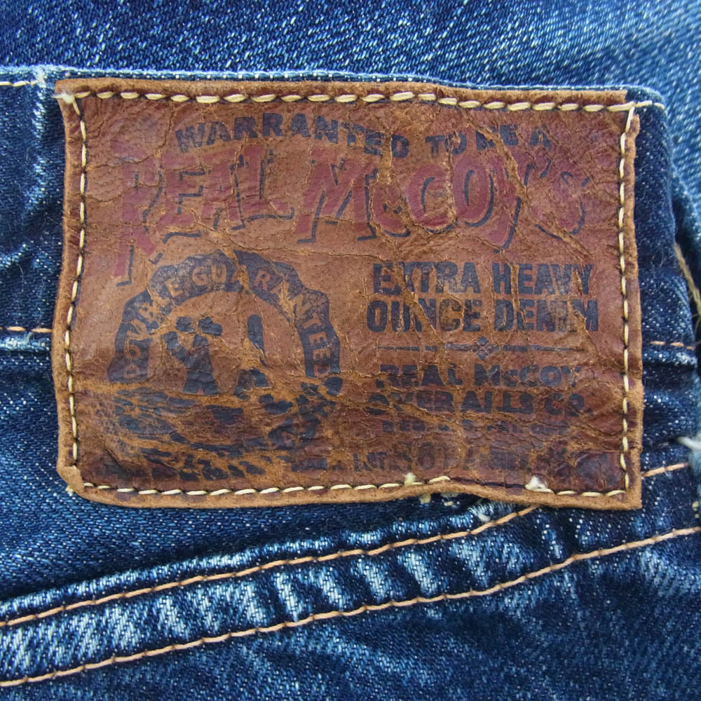 The REAL McCOY'S ザリアルマッコイズ セルビッチ ボタンフライ デニムパンツ インディゴブルー系 M【中古】