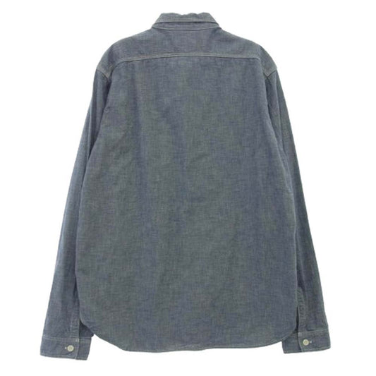 The REAL McCOY'S ザリアルマッコイズ Lot.153 JOE McCOY 8HOUR UNION HBT ワークシャツ インディゴブルー系 オフホワイト系 17【中古】