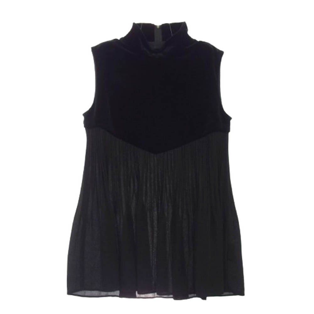 ベロアノワール バイ フォクシー ニューヨーク ベロア ハイネック ノースリーブ ワンピース ブラック系 40【中古】