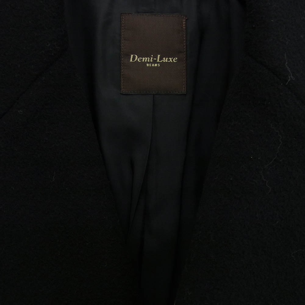 デミルクスビームス カシミヤ混 ウールコート ブラック ブラック系 M【中古】