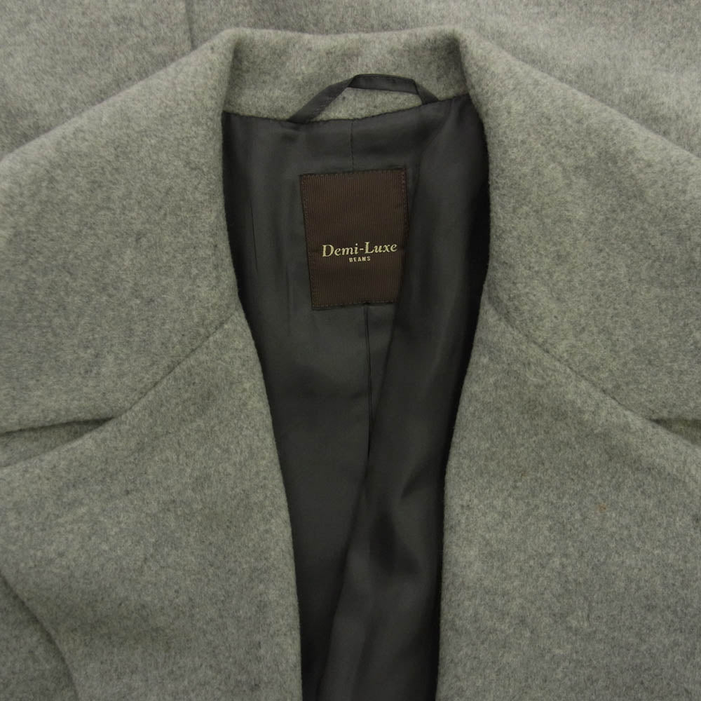 デミルクスビームス カシミヤ混 ウールコート グレー グレー系 M【中古】