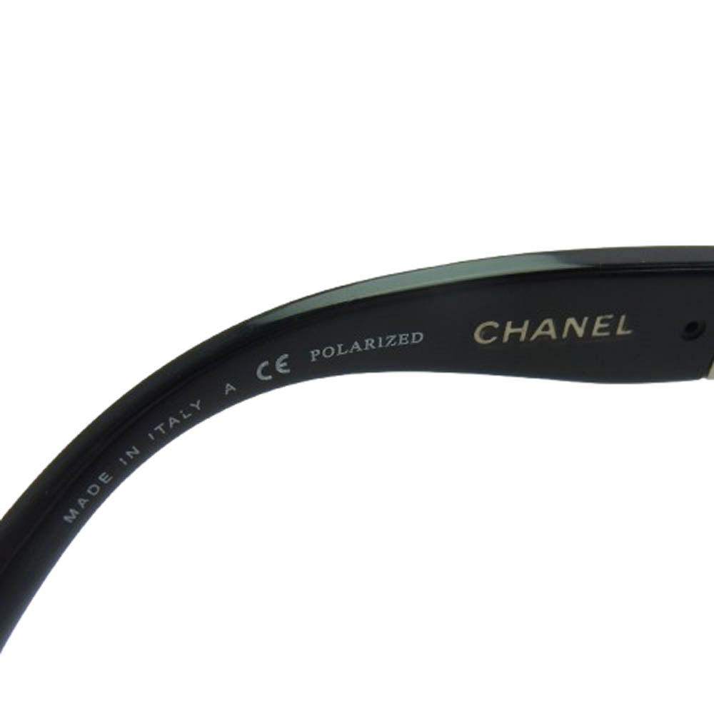 CHANEL シャネル 5305-A チェーンデザイン CCココマーク サングラス アイウェア ブラック系 シルバー系 56□18 135【中古】