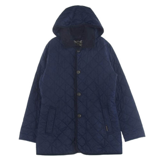 LAVENHAM ラベンハム 15-A009-DENSTON キルティング ジャケット コート ネイビー系 36【中古】