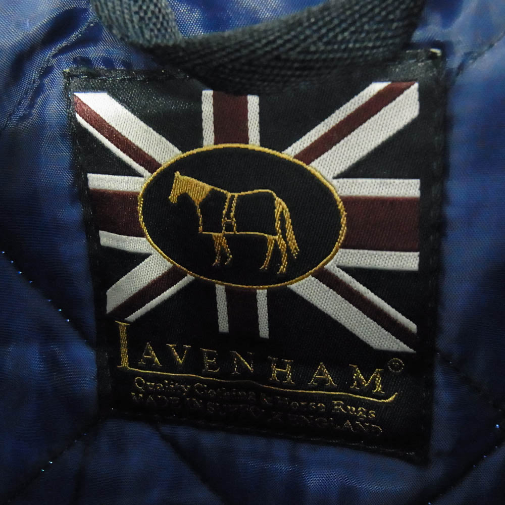 LAVENHAM ラベンハム 15-A009-DENSTON キルティング ジャケット コート ネイビー系 36【中古】
