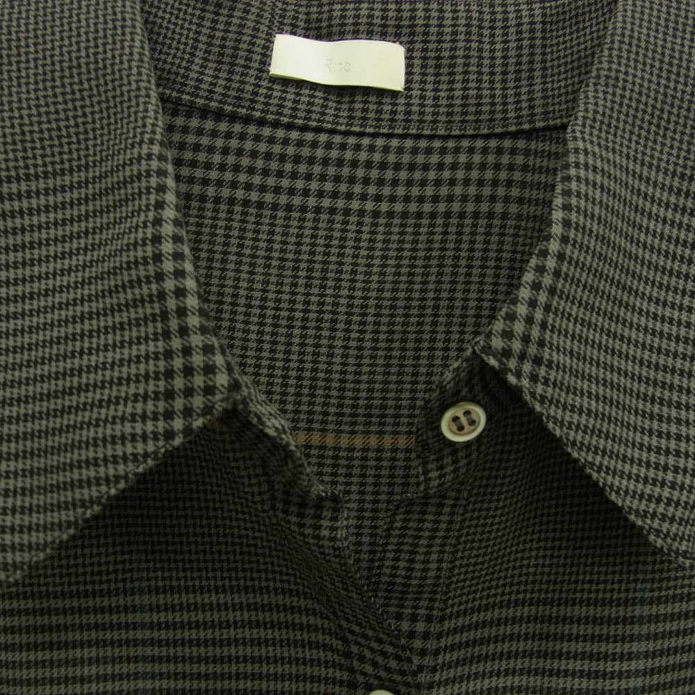 リト 0770RTW722B 千鳥格子 長袖 シャツ ブラウス グレー系 マルチカラー系 38【中古】