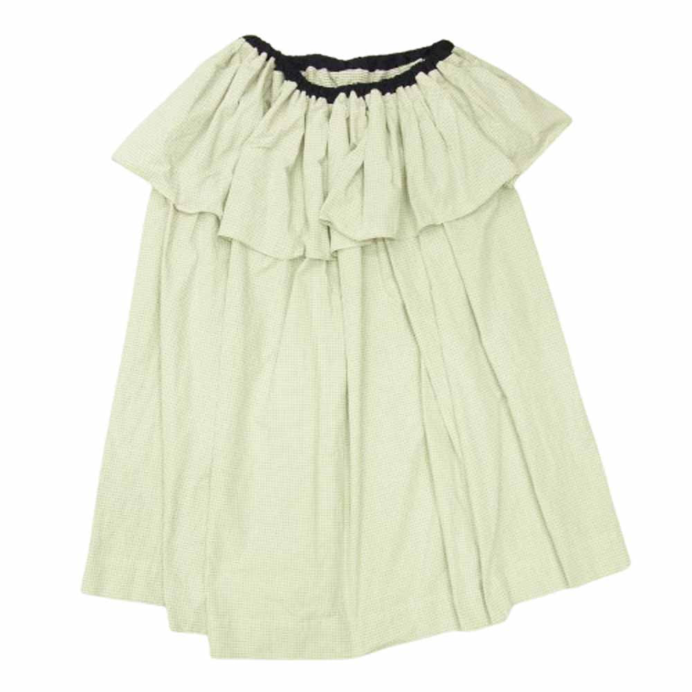 ルル ヴィンテージ 23-060-800-3000-3-0 ドット柄 ドビータフタ スカート オフホワイト系 ネイビー系【中古】