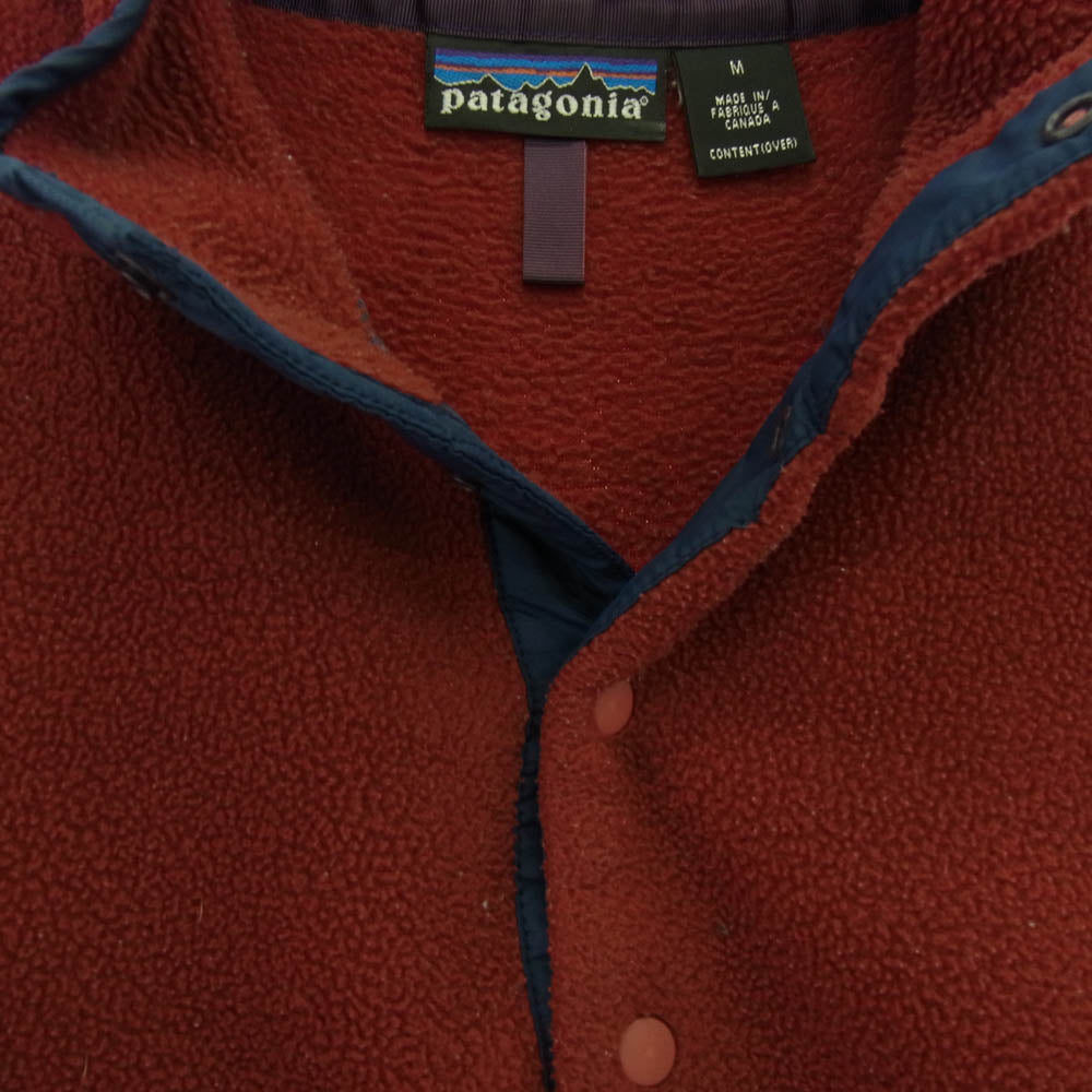 patagonia パタゴニア 25450 シンチラ スナップT フリース ブルゾン ジャケット ワインレッド系 M【中古】
