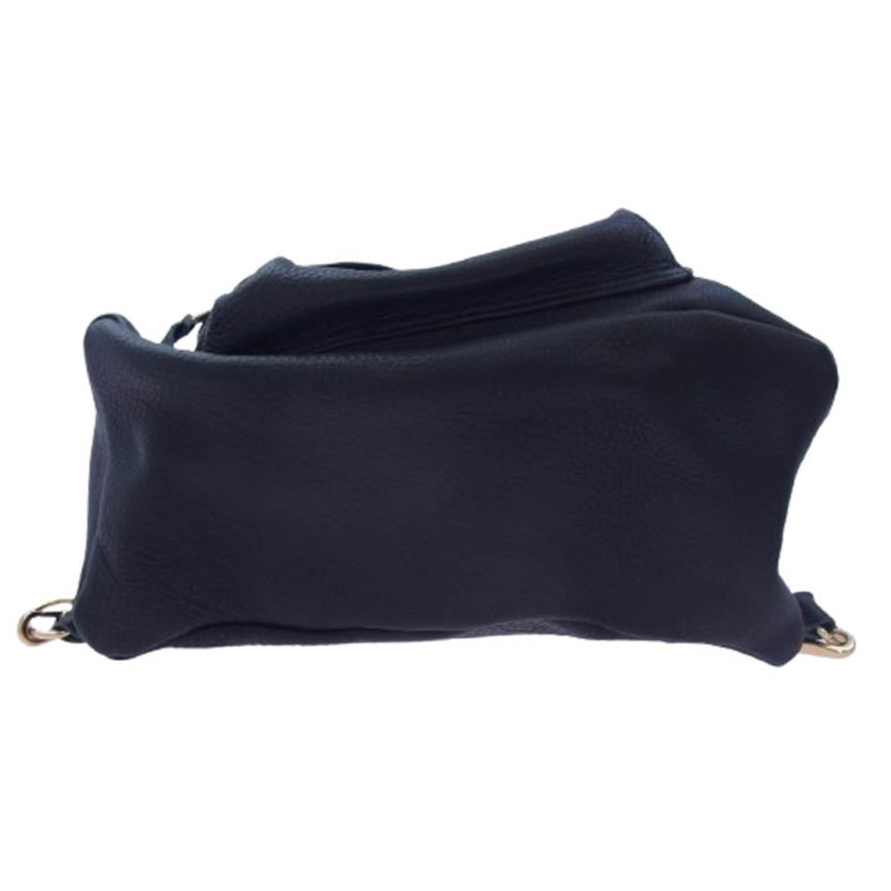 OUTDOOR アウトドア Ron Herman別注 レザー チェーンショルダー リュック バックパック バッグ ブラック系【中古】