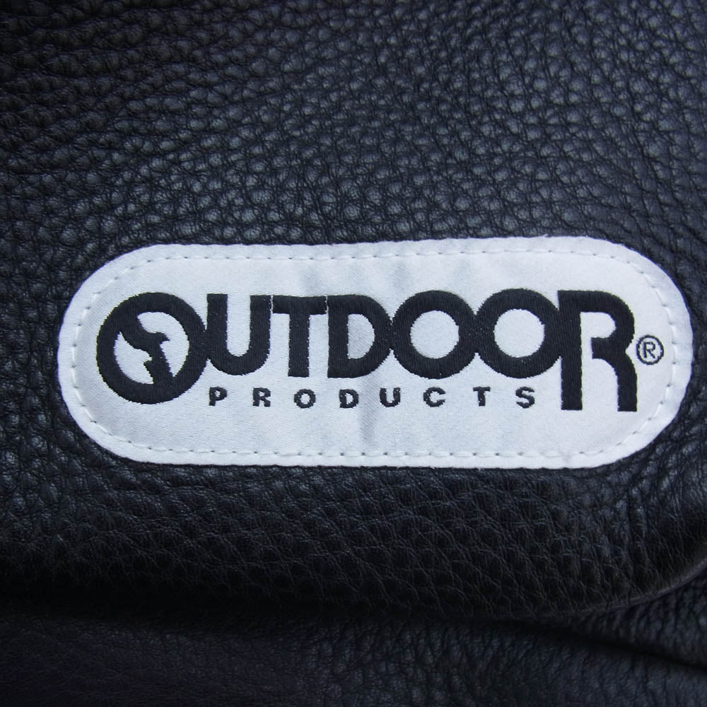 OUTDOOR アウトドア Ron Herman別注 レザー チェーンショルダー リュック バックパック バッグ ブラック系【中古】