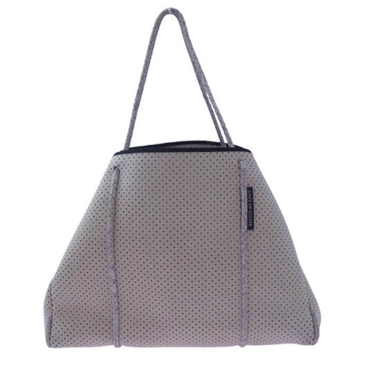 ステイトオブエスケープ フライングソロ パンチングメッシュ トート バッグ ベージュ系【中古】