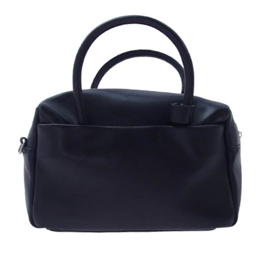 バケットバゲージ レザー ハンド バッグ ブラック系【中古】