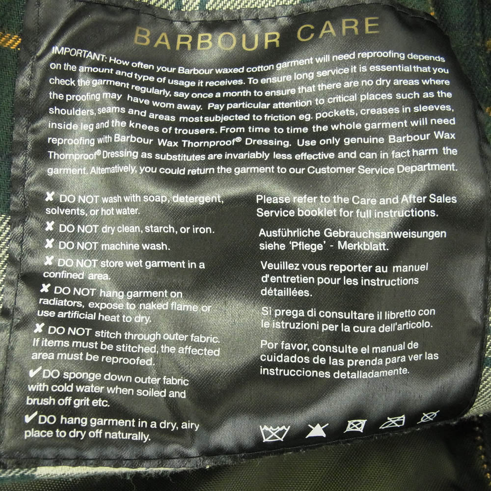 Barbour バブアー 1202135 SL BEDALE ビデイル オイルド ジャケット カーキ系 L【中古】