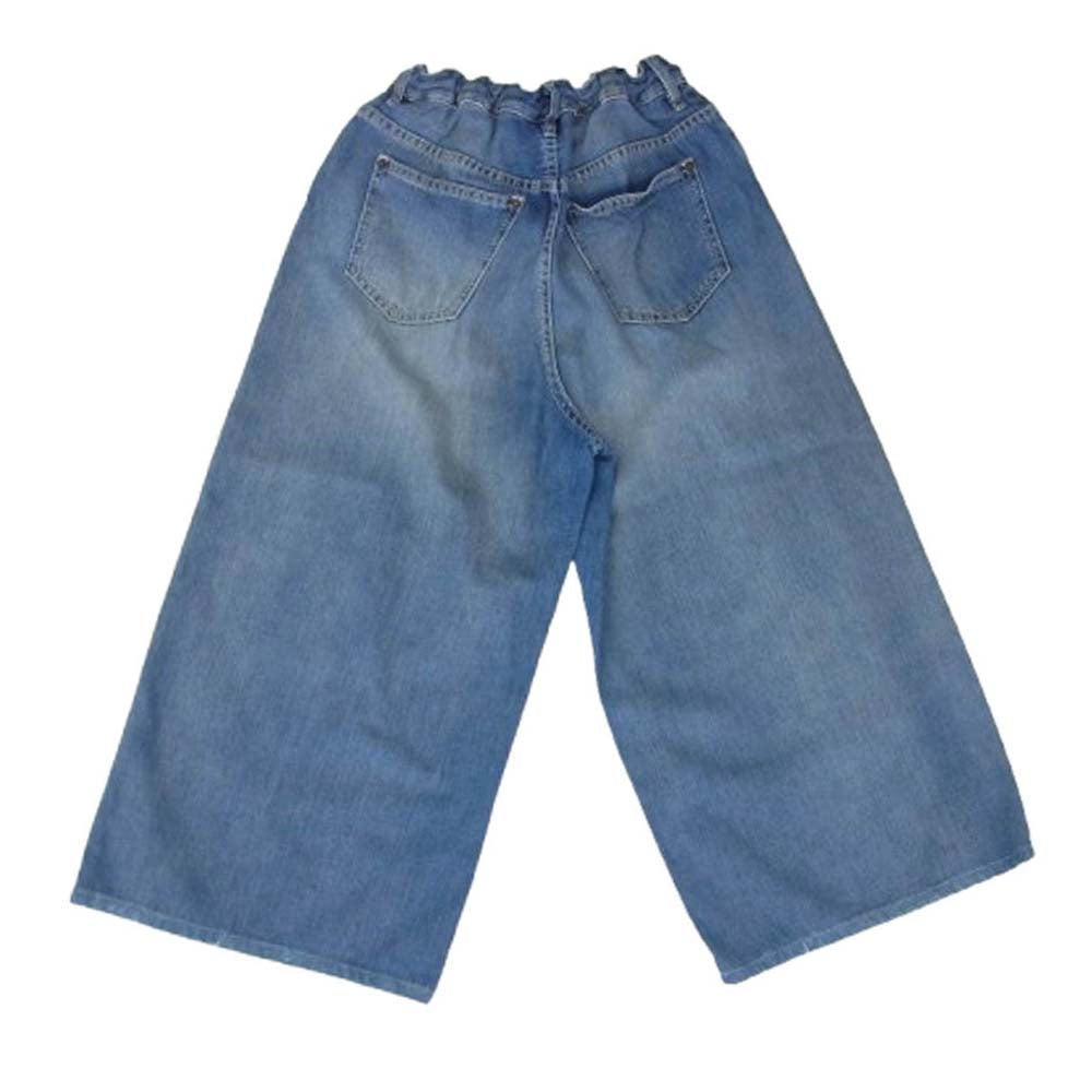 MAISON MARGIELA メゾンマルジェラ 18SS S32LA0145 MM6 エムエムシックス ダメージ ペイント加工 イージーウエスト デニム パンツ インディゴブルー系 M【中古】