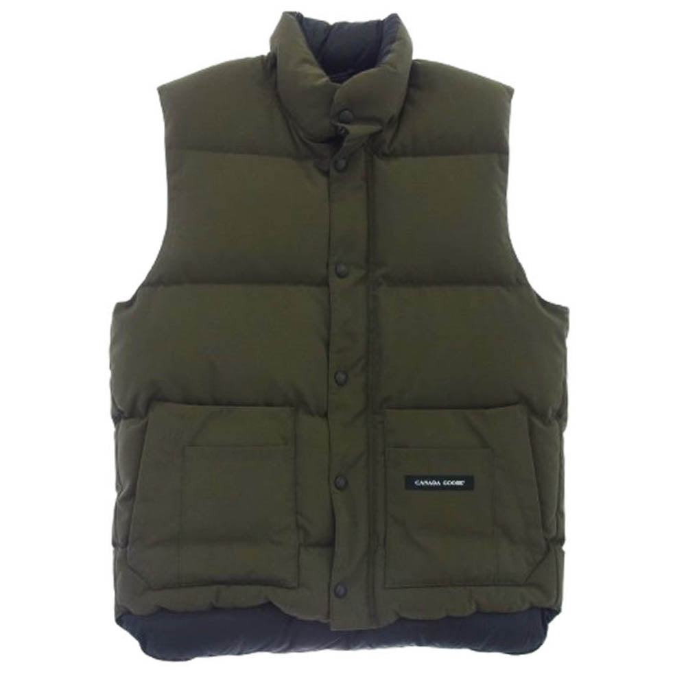 CANADA GOOSE カナダグース 4131JM WINDSOR VEST ウィンザー ダウン ベスト カーキ系 S【中古】