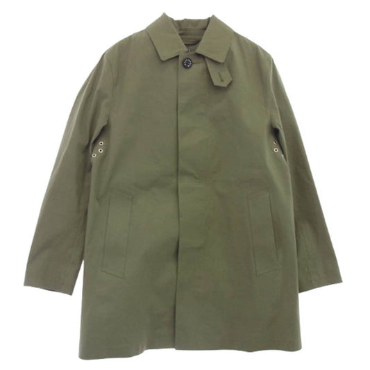 Mackintosh マッキントッシュ DUNKELD ダンケルド ライナー付き ゴム引き ステンカラー コート カーキ系 38【中古】