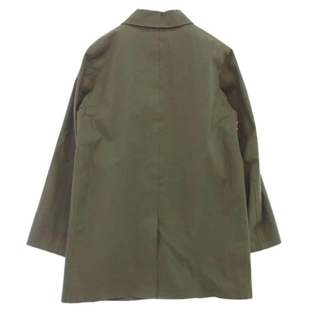 Mackintosh マッキントッシュ DUNKELD ダンケルド ライナー付き ゴム引き ステンカラー コート カーキ系 38【中古】