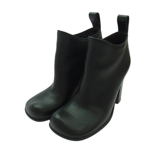 BOTTEGAVENETA ボッテガヴェネタ レザー ヒール ショート ブーツ ブラック系 36【中古】