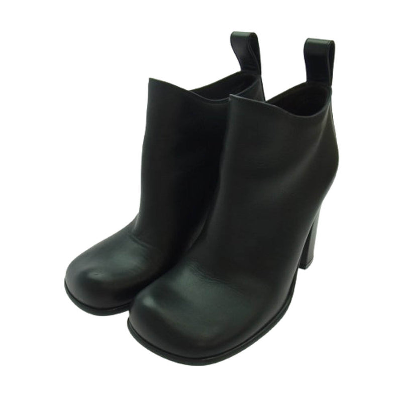 BOTTEGAVENETA ボッテガヴェネタ レザー ヒール ショート ブーツ ブラック系 36【中古】