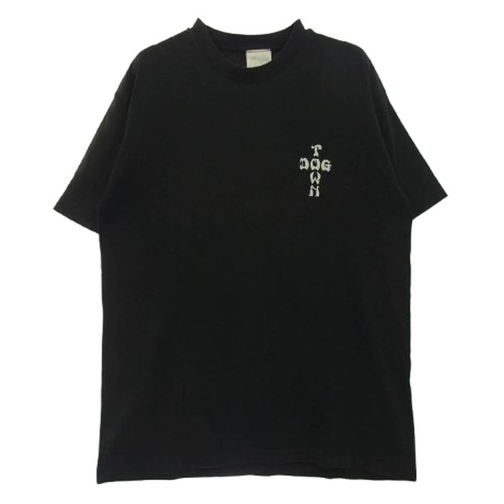 ドッグタウン 90s vintage 90年代 ヴィンテージ トライバル クロスロゴ 半袖 Tシャツ ブラック系 L【中古】