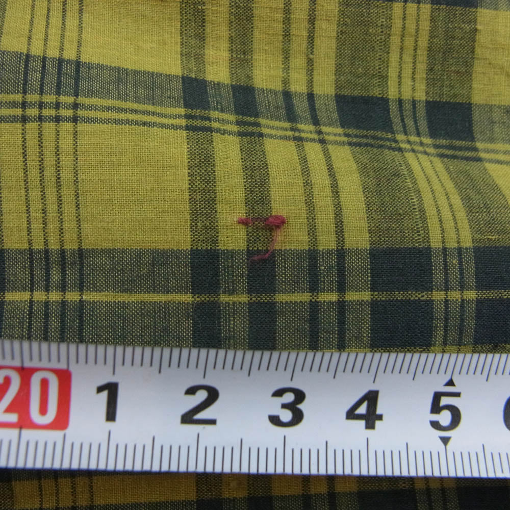 ヴィンテージ ABBOT アボット ジップ チェック リバーシブル ブルゾン ジャケット インディゴブルー系 イエロー系【中古】