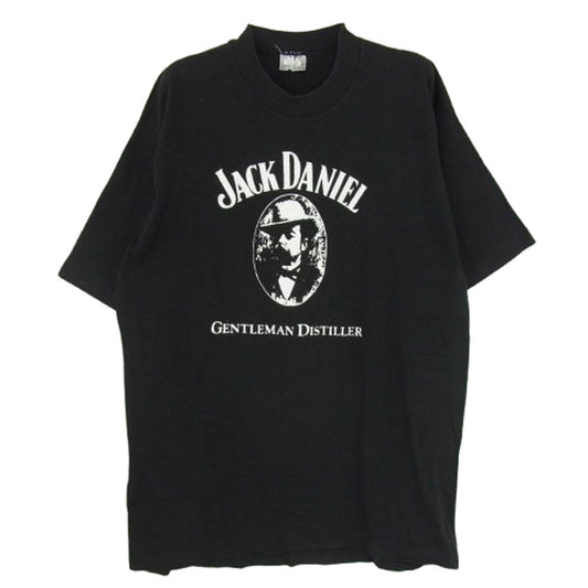 VINTAGE ヴィンテージ JACK DANIEL ジャックダニエル プリント 半袖 Tシャツ ブラック系 表記無し【中古】