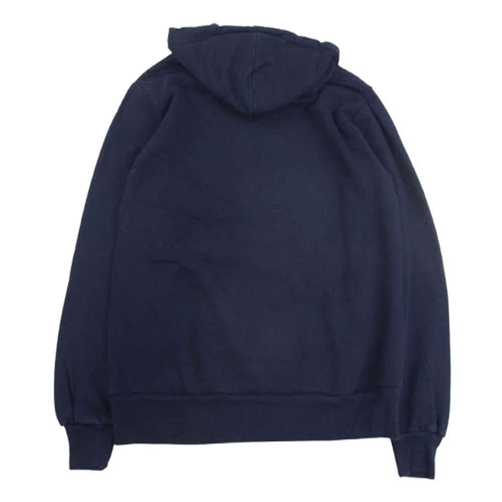 Champion チャンピオン 90s VINTAGE ヴィンテージ USA製 ハーフジップ プルオーバー フーディ パーカー ネイビー系 L【中古】