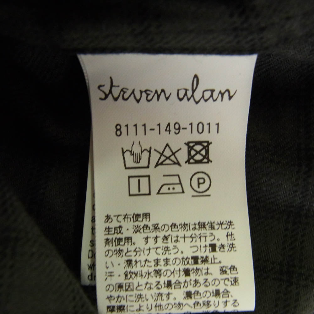 スティーブンアラン チェック柄 ネルシャツ グレー系 M【中古】