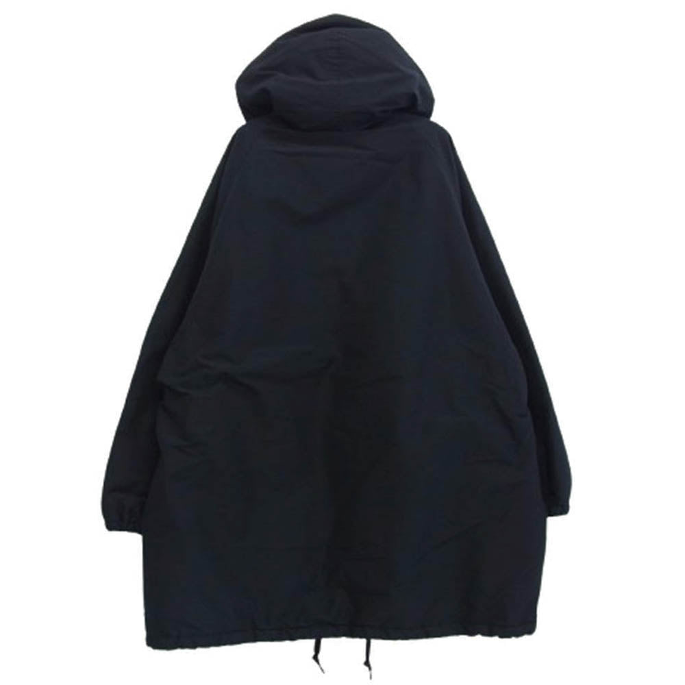 COMOLI コモリ 20AW S03-04003 裏フリース コットンシルクフーデッドコート ネイビー系 2【中古】