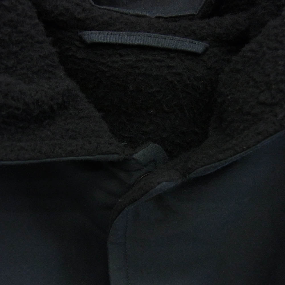COMOLI コモリ 20AW S03-04003 裏フリース コットンシルクフーデッドコート ネイビー系 2【中古】