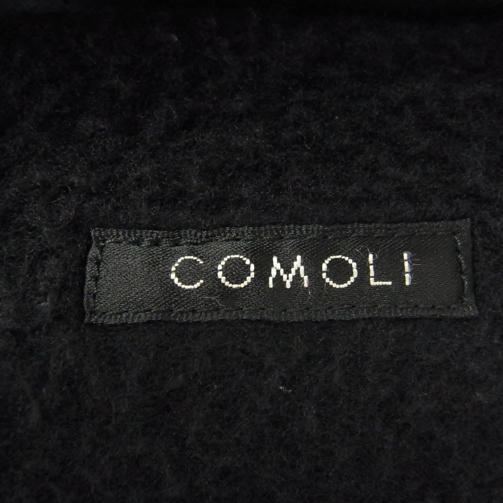 COMOLI コモリ 20AW S03-04003 裏フリース コットンシルクフーデッドコート ネイビー系 2【中古】