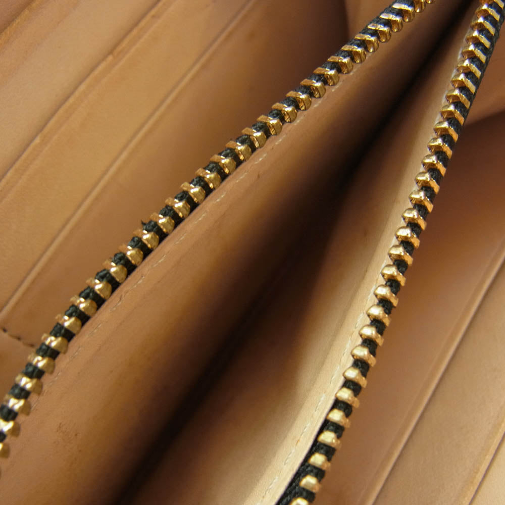 COCOMEISTER ココマイスター コードバン ラウンドジップ 長財布 ロングウォレット ブラック系【中古】