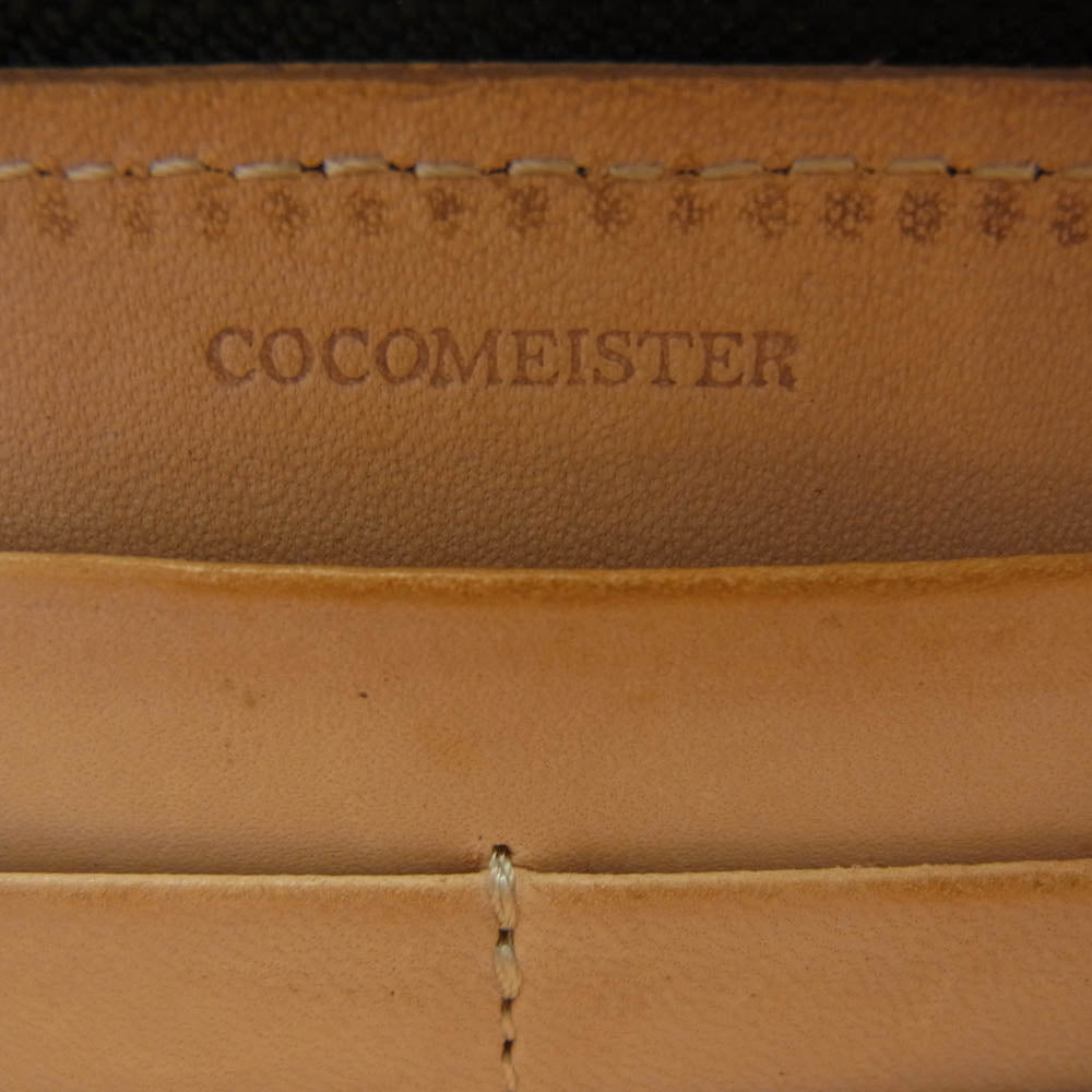 COCOMEISTER ココマイスター コードバン ラウンドジップ 長財布 ロングウォレット ブラック系【中古】