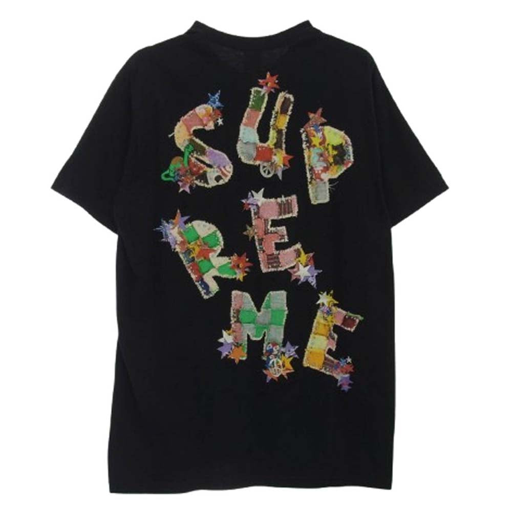 Supreme シュプリーム 24SS Patchwork Tee パッチワーク ロゴ 半袖 Tシャツ L ブラック系 L【中古】