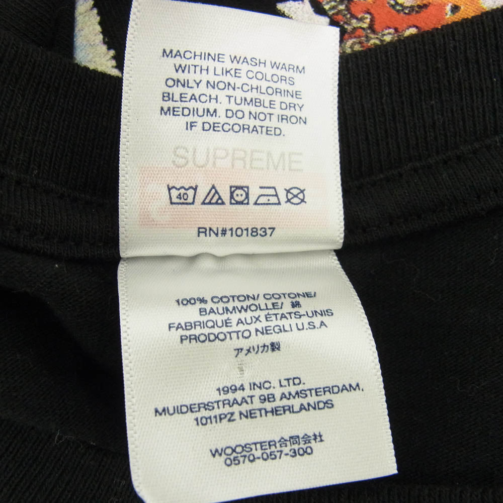 Supreme シュプリーム 24SS Patchwork Tee パッチワーク ロゴ 半袖 Tシャツ L ブラック系 L【中古】