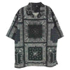 THE NORTH FACE ノースフェイス 23SS NR22330 S/S Aloha Vent Shirt ショートスリーブ アロハ ベント バンダナプリント 半袖 シャツ ブラック系 L【中古】