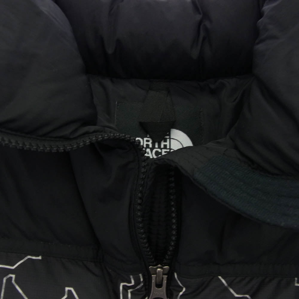 THE NORTH FACE ノースフェイス ND92336 Novelty Nuptse DOWN JACKET ノベルティー ヌプシ総柄プリント ダウンジャケット ブラック系 L【中古】