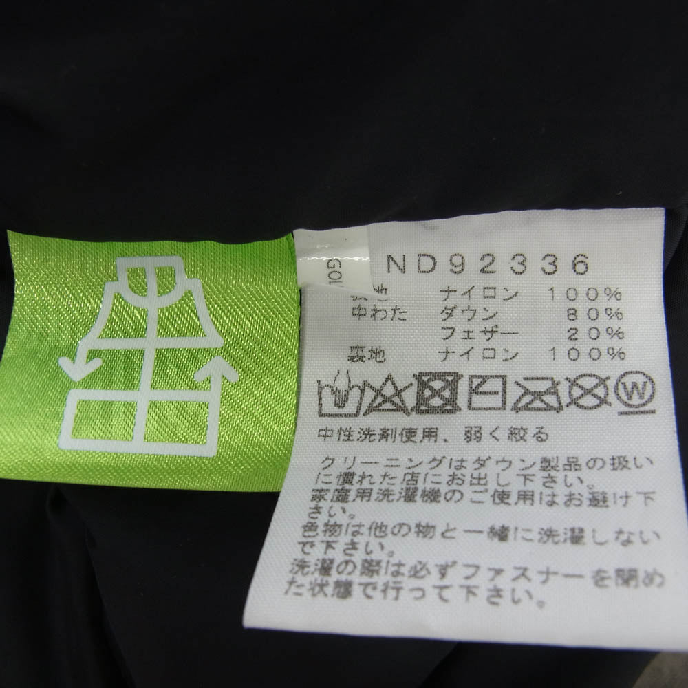 THE NORTH FACE ノースフェイス ND92336 Novelty Nuptse DOWN JACKET ノベルティー ヌプシ総柄プリント ダウンジャケット ブラック系 L【中古】