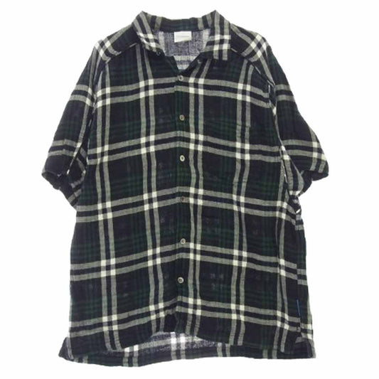 GOODENOUGH グッドイナフ シワ加工 半袖 チェック シャツ マルチカラー系 L【中古】