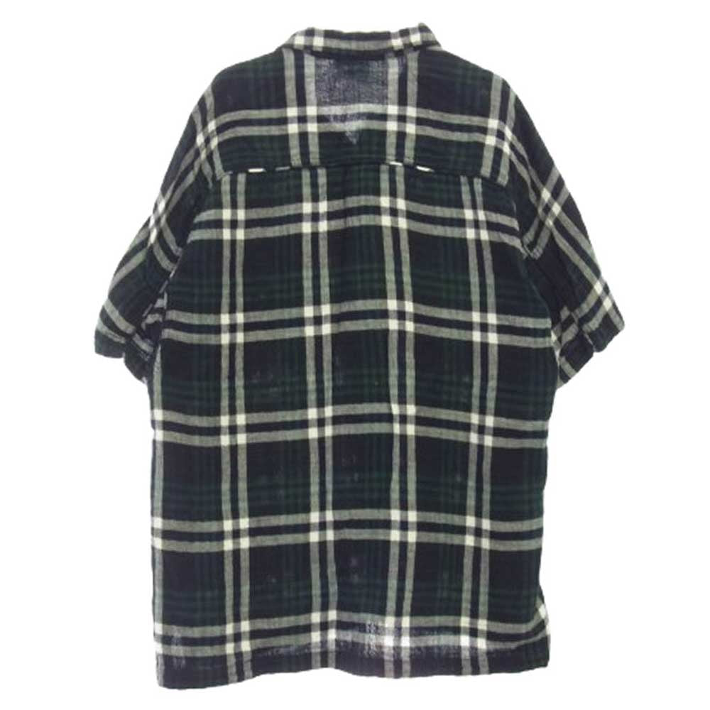 GOODENOUGH グッドイナフ シワ加工 半袖 チェック シャツ マルチカラー系 L【中古】