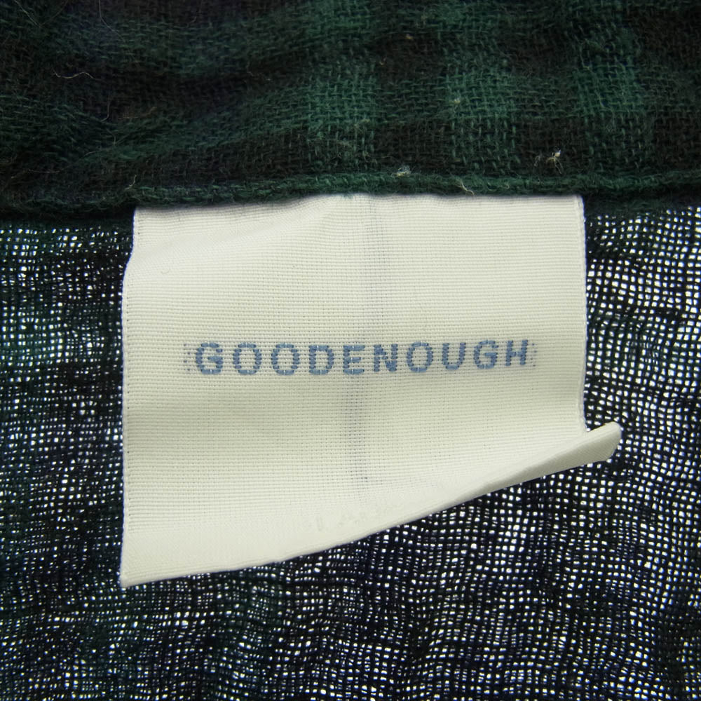 GOODENOUGH グッドイナフ シワ加工 半袖 チェック シャツ マルチカラー系 L【中古】